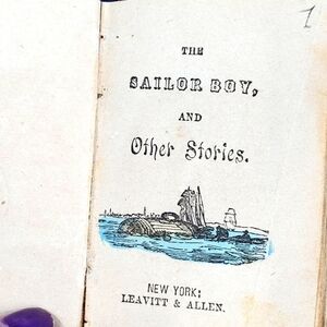 Antique "The Sailor Boy" mini children's book 1869
